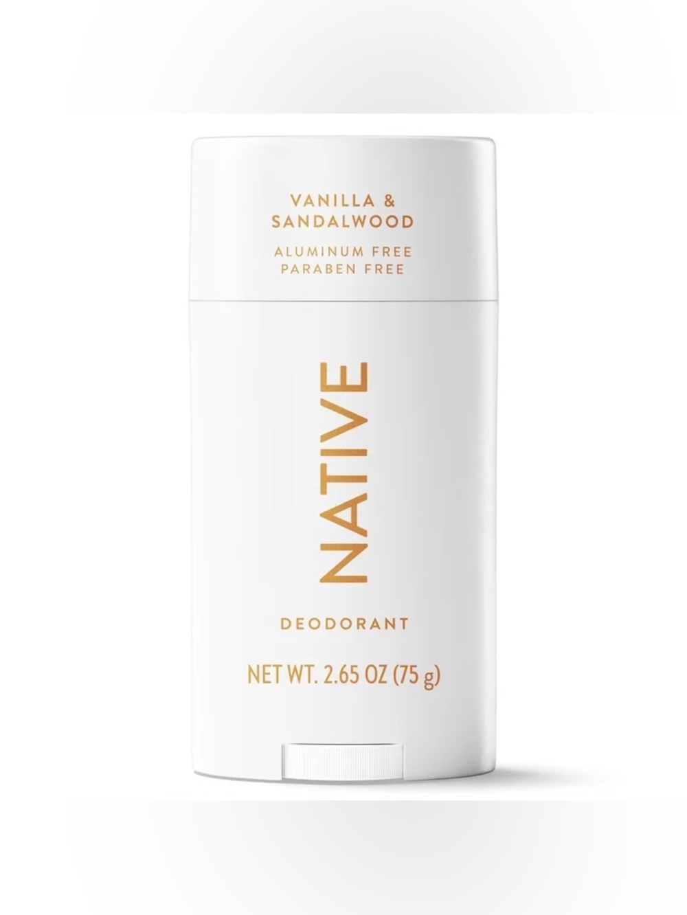 New NATIVE Vanilla & Sandalwood Aluminum Paraben Free Full Size Deodorant 2.65oz